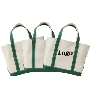 Custom Logo Large Capacity Cotton Shopping Bag Heavy Duty Canvas Beach Tote Bag With Inside Pocket