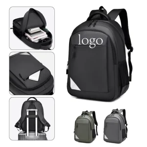 Custom Logo Large Capacity Travel Student Backpack Waterproof Leisure Sports Bag Business Laptop Backpack Men’s Christmas Gift