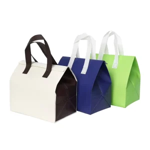 Custom Logo Large Insulated Non-Woven Cooler Tote With Ripstop Aluminum Foil Cute Lunch Bag