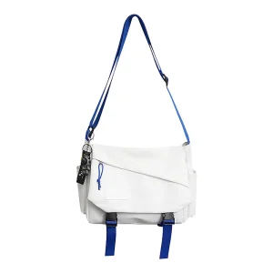 Custom Logo Large Oxford Crossbody Shoulder Bags for Men Factory Sling Messenger Bag Rope Handle Casual Style Made Polyester