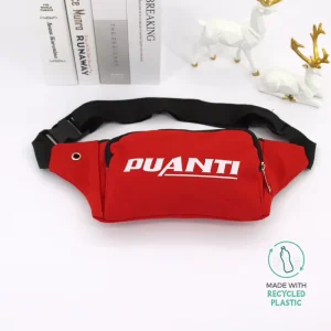 Custom Logo Letter Pattern Fancy Pack Hiking Chest Belt Bag Outdoor Women Men Multi-Functional Red Waist Bag