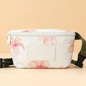Custom Logo Lightweight Running Sport Waist Belt Waterproof Dupont Tyvek Fanny Pack with Zipper Closure Letter Pattern Hip Pack