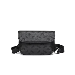 Custom Logo Messenger Bags Print Logo Unisex Purses Vegan Leather Flap Bag Crossbody Men Sling Bag With Straps