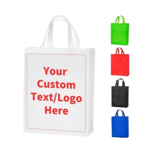 Custom Logo Non Woven Tote Bags Reusable Shopping Gift Bags for Business Promotion