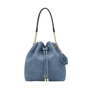 Custom Logo Pebble Leather Ladies Drawstring Bucket Crossbody Handbag Shoulder Bag Purse For Women