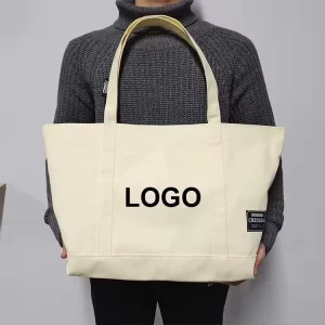 Custom Logo Plain Large Size Printed Eco Friendly Recycled Reusable Sublimation Beach Shopping Tote Bag Cotton Canvas Beach Bag