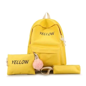 Custom Logo Primary School Backpack 3-piece Set Lightweight Travel Bag with Large Capacity Storage Schoolbags