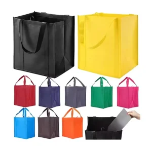 Custom Logo Printed Biodegradable Non woven Promotional Reusable Tote Bag for Supermarket Packing Gift Shopping Daily Use
