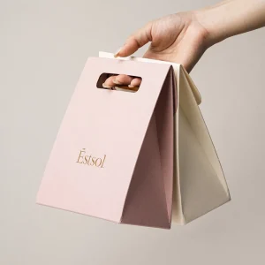 Custom Logo Printed Colorful Handle Paper Bags For Premium Jewelry Gift Packaging
