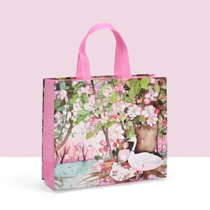 Custom Logo Printed Durable Eco Friendly PP Laminated Non Woven Tote Shopping Bags Reusable Waterproof Craft Daily Life