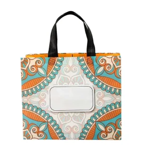 Custom Logo Printed Laminated Non Woven Bag Glossy Finish Promotional Gift Tote Water Resistant Shopping Bag for Brand Packing