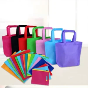 Custom Logo Printed Non Woven Die Cut Shopping Bags Reusable Eco Friendly Tote Bags for Retail Grocery Promotional Advertising