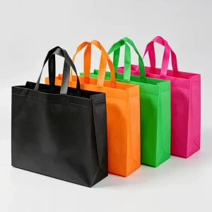 Custom Logo Printed Non Woven Shopping Tote Bags Reusable Grocery Carrier for Retail Supermarket Promotion Trade Show Event Gift