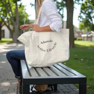 Custom Logo Printed Reusable Cotton Canvas Tote Bag Women Men Travel Shopper Storage Shopping Handbags Beach Recyclable