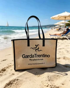 Custom Logo Straw Woven Tote Bag PU Handle Large Capacity Beach Handbag Outdoor Running Event Promotion Gift Shopping Straw Bag