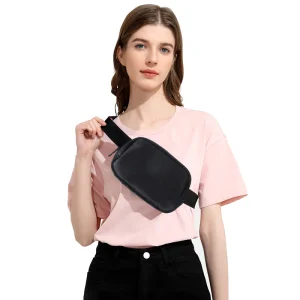 Custom Logo Travel Mini Everywhere Belt Bag Nylon Waist Bag Unisex Water Repellent Portable Zipper Crossbody Fanny Pack