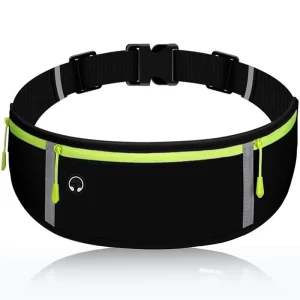 Custom Logo Unisex Sports Hiking Traveling Slim Running Waterproof Polyester Zipper Waist Belt Phone Holder Fanny Packs for
