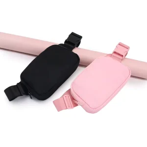 Custom Logo Waterproof Nylon Waist Bag for Men Women Premium YKK Zipper Fanny Pack Outdoor Sport Crossbody Belt Bag Chest Pack