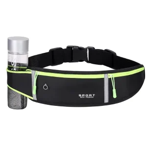 Custom Logo Waterproof Running Waist Belt Bag Elastic Neoprene Fanny Pack for Fitness Workouts Casual Water Bottle Waist Bag