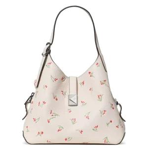 Custom Logo White PU Hobo Bag Women Minimalist Shoulder Tote for Business