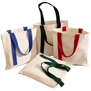 Custom Logo Women’s Canvas Tote Bag Portable Fashion Bags For Shopping & Travel