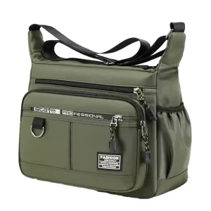 Custom Luxury Canvas Fashion Crossbody Shoulder Bag Letter Pattern Waterproof Durable Lightweight Large Messenger Bag