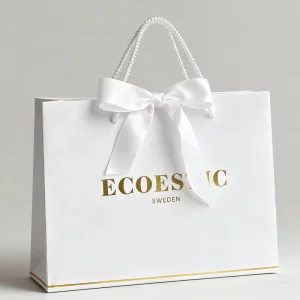 Custom Luxury Packing Paper Bags With Your Own Logo Fashion For Retail Gift Paper Shopping Bag With Handle
