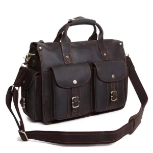 Custom Men’s Messenger Bag Factory Custom Oem Vintage Top Crazy Horse Leather Multifunctional Men’s Messenger Bag