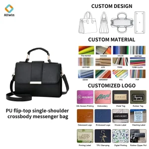 Custom Messenger Bag Large Capacity Crossbody Bag Waterproof Lightweight Durable for Business Travel and Daily Use