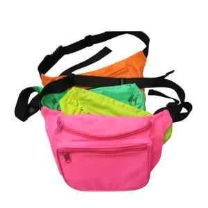 Custom Mini Belt Bag Portable Nylon Waist Bag for Outdoor Travel Zipper Closure Classic Style Fanny Pack