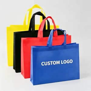 Custom Non Woven Heavy Duty Shopping Bags Reusable Eco Friendly Tote Carrier Colorful Promotional Fabric Handbag Gifts Packaging