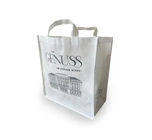 Custom Non Woven Pure PLA Tote Bag Biodegradable Reusable Eco Shopping Bag
