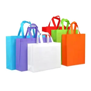 Custom Non Woven Shopping Bags Reusable Grocery Bags Eco Friendly Foldable Tote Bags for Shopping Promotion With Handles