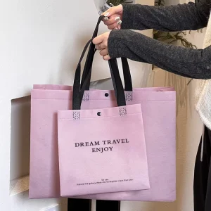 Custom Non Woven Tote Bags with Logo Printing Eco Friendly Promotional Shopping Bags
