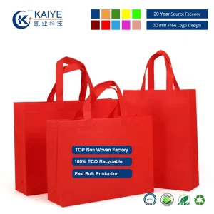 Custom Non Woven Tote Bags with Logo Printing Eco Friendly Promotional Shopping Bags