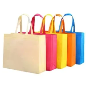 Custom Non woven Tote Bag with Hand Length Handle Screen Printed Logo for Advertising Promotional Gift Shopping Bags