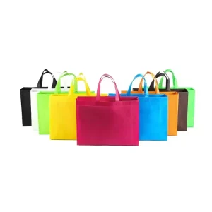 Custom Nonwoven Laminated Zipper Plastic Grocery Shopping Bag Supermarket Black Friday Exhibition Gift Bag
