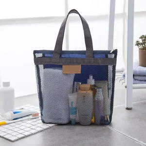Custom Nylon Mesh Tote Bag Mesh Shopping Mesh Beach Bag with Custom Logo Summer Beach Tote Bag for Women