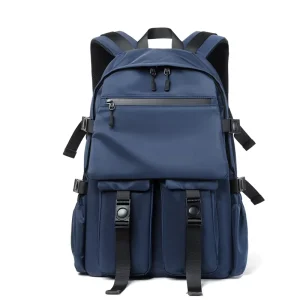 Custom OEM Designer PU Anti-Theft Waterproof Laptop Backpack Zipper Large 15.6 Inch Computer Travel School Bag for Students