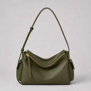 Custom OEM ODM Minimalist Hobo Bag Elegant Leather Ladies Purse and Handbags Elegant Women Shoulder Bags with Dual Side Pockets