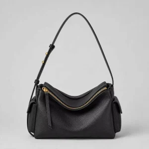 Custom OEM ODM Vintage Purse and Handbags Minimalist Hobo Bag Large Capacity Women Shoulder Bags With Pockets on Both Sides