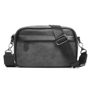 Custom Oem Design Man Mens Cellphone Crossbody Shoulder Leather Small Leather Sling Bag for Men