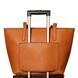 Custom PU Leather Designer Bags Large Laptop for Women Work with Zipper Vegan Leather Ladies Women Purse and Handbag