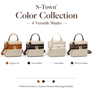 Custom PU Leather Waterproof Bucket Crossbody Bag Small Fashion Shoulder Handbag Women Manufacturer Low MOQ