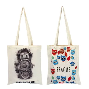 Custom Personalised Plain Tote Bag Bulk Printed Reusable Cotton Shopping Bags with logo Printing
