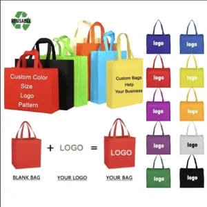 Custom Personalized Nonwoven Tote Bags Reusable Cloth Shopping Pp Laminated Nonwoven Bags for Supermarket