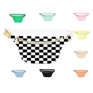 Custom Print Animal Prints Polyester Zipper Waterproof Clear Fanny Pack Belt Bags for Women Christmas Gift