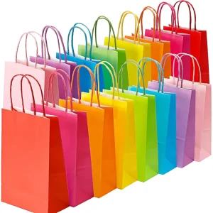 Custom Printed Black & White Cardboard Shopping Bags for Luxury Retail Packaging
