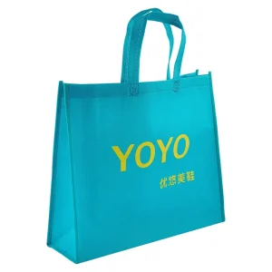 Custom Printed Eco Friendly Reusable Spunbond Tote Bags Foldable Shoulder Strap Non Woven Recyclable Gift Packaging Promotion