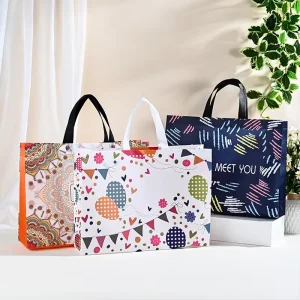 Custom Printed Logo Eco friendly PP Woven Tote Bag Non Woven Polypropylene Fabric Price for Gift Usage